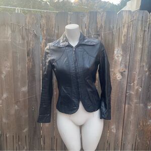 Vintage  Y2K Casablanca leather jacket